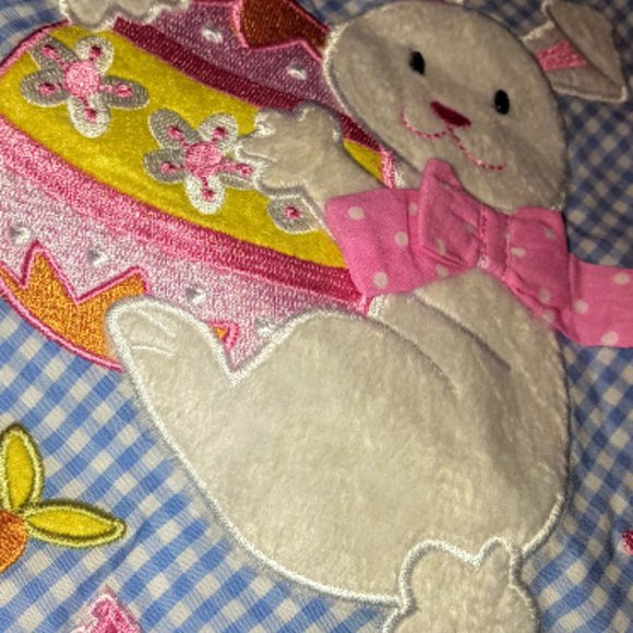 NWT! 1st Easter Gnghm Romper, SO PRETTY, 6m - Picture 3 of 10